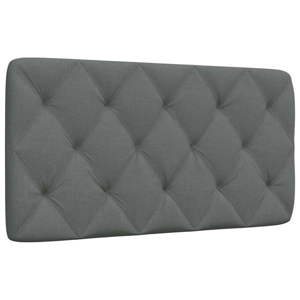 vidaXL Vankúš na čelo postele tmavosivý 100 cm látka