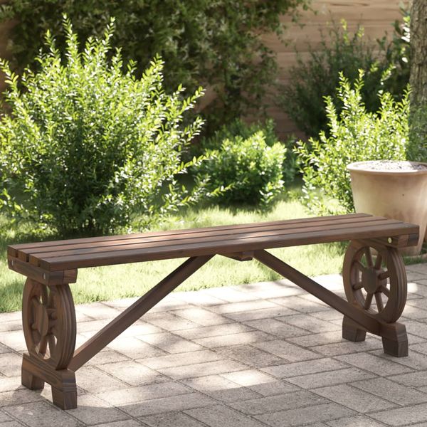vidaXL Záhradná lavica 115 cm masívna jedľa