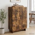 vidaXL Servírovacia skriňa Údený Dub 66 x 34,5 x 95 cm