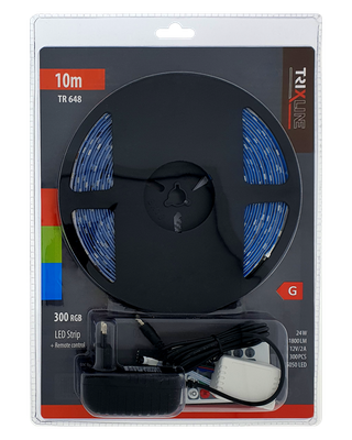 TR 648 Led pásik 24W RGB 10m s diaľkovým ovládačom Trixline