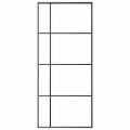 vidaXL Posuvné dvere nepriehľadné ESG sklo a hliník 90x205 cm čierne