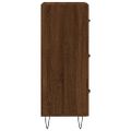 vidaXL Komoda hnedý dub 34,5x34x90 cm spracované drevo