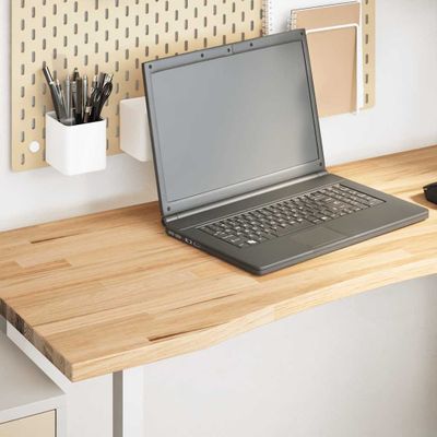 vidaXL Doska stolíka neošetrená 120x60x2,5 cm dubový masív obdĺžnikový