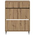 vidaXL Skriňa na topánky ZWOLLE 78 x 24 x 103 cm Kompozitné drevo