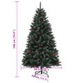 vidaXL Umelý vianočný stromček s 300 LED 180 cm