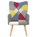 vidaXL Relaxačné kreslo patchwork látka