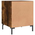 vidaXL Nočné stolíky 2 ks dymový dub 40x40x50 cm kompozitné drevo