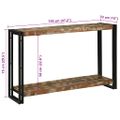 vidaXL Konzolový stôl 120 x 33 x 75 cm Masívne obnovené drevo