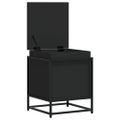 vidaXL Úložný box s vekom čierny 40x40x51,5 cm kompozitné drevo