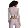 Dámsky top HeatGear Rib 1/4 Zip LS Grey - Under Armour, veľkosť XS, veľkosť oblečenia XS