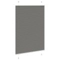 vidaXL plisovaná roleta antracitová 90x100 cm Šírka látky 89,4 cm