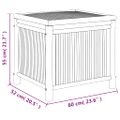 vidaXL Záhradný úložný box 60x52x55 cm bambus