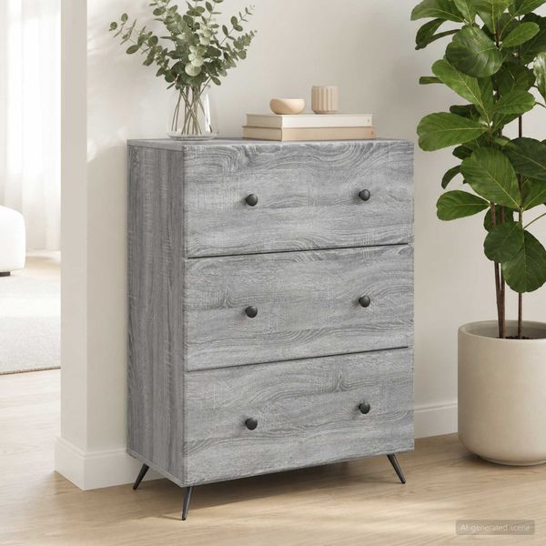 vidaXL Zásuvkový kabinet 66 x 34,5 x 90 cm Kompozitné drevo