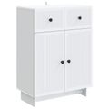 vidaXL Servírovacia skriňa Biela 66 x 34,5 x 90 cm Kompozitné drevo