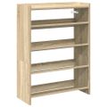 vidaXL Regál na topánky dub sonoma 60x25x81 cm spracované drevo