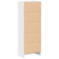 vidaXL Knižnica vysoký lesk biela 40x24x109 cm kompozitné drevo