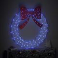 vidaXL Veniec 150 LED Modrá 120 cm Akryl