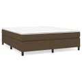 vidaXL Posteľný rám s boxspringom tmavohnedá 180x200 cm látka