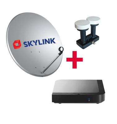 SET pre montáž SKYLINK - Kaon MZ-104, parabola 80, LNB monoblok SINGLE