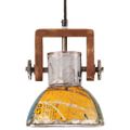 vidaXL Industriálna okrúhla závesná lampa 25 W farebná 19 cm E27