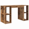 vidaXL Stôl Staré drevo Kompozitné drevo 130 x 50.5 x 75 cm