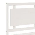 vidaXL Extra dlhá posteľ bez matraca biela 180x210 cm masívne drevo