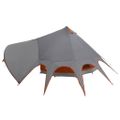 vidaXL Teepee stan pre 5 osôb 5-miestny Šedá a oranžová
