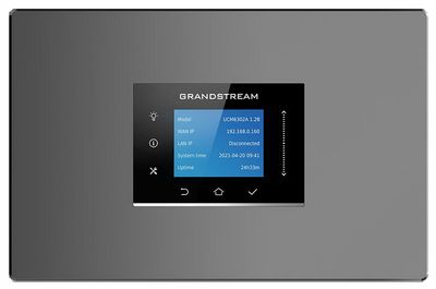Grandstream UCM6302 Audio VoIP PBX, 500 užív., 75 súb. hov., audiokonf. 75úč., 2xFXO, 2xFXS port