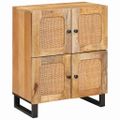 vidaXL Servírovacia skriňa Hnedá 60 x 33 x 75 cm Masívne mango drevo