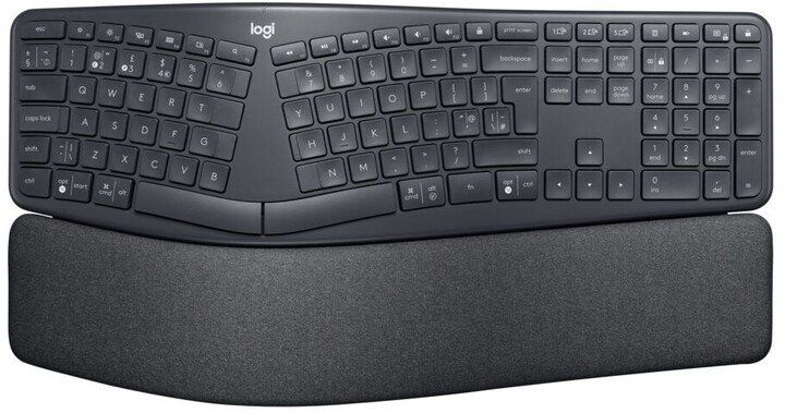 Logitech K860/Bezdrôtová Bluetooth/US layout/Čierna