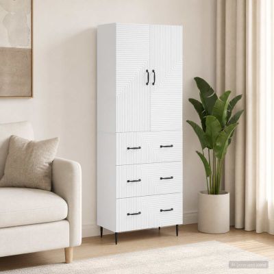 vidaXL Sada skríň 2 ks 66 x 34,5 x 90 cm Kompozitné drevo