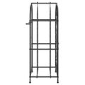 vidaXL Stojan na víno na 33 fliaš čierny 45x36x100 cm kované železo