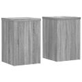 vidaXL Stojany na rastliny 2 ks sivé sonoma 20x20x30 cm kompoz. drevo