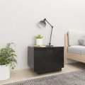 vidaXL Nočný stolík vysokolesklý čierny 100x35x40 cm drevotrieska