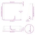 vidaXL Nohy k jedálenskému stolu v tvare U, 2 ks, prírodná oceľ, 90 x (72-73) cm, oceľ