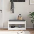 vidaXL Predsieňová lavica Biely 83 x 38 x 45 cm