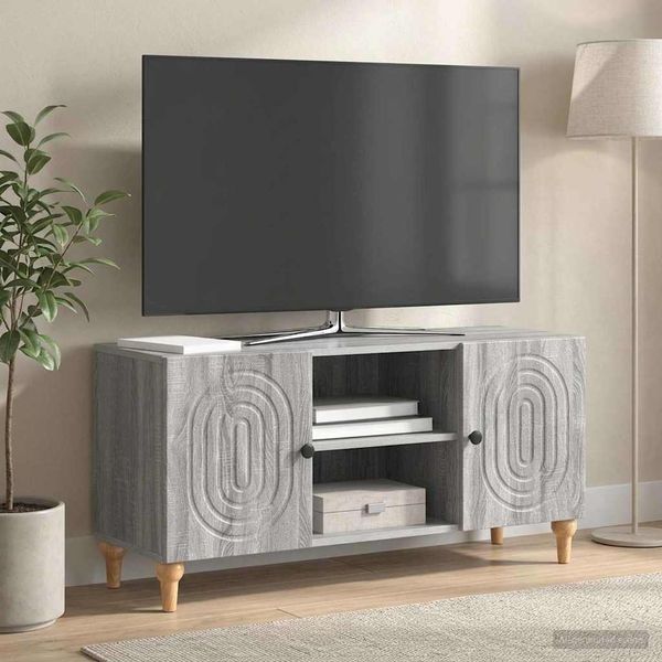 vidaXL TV skrinka Sivá sonoma 102 x 34,5 x 50 cm Kompozitné drevo