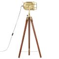 vidaXL Lampa na statíve, mangový masív 97 cm