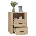 vidaXL Nočný stolík dub sonoma 50x36x60 cm spracované drevo