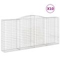 vidaXL Oblúkové gabiónové koše 20 ks 400x50x180/200cm pozink. železo