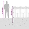 vidaXL Spike prstenec plot HORST 200 x 166 cm Čierna
