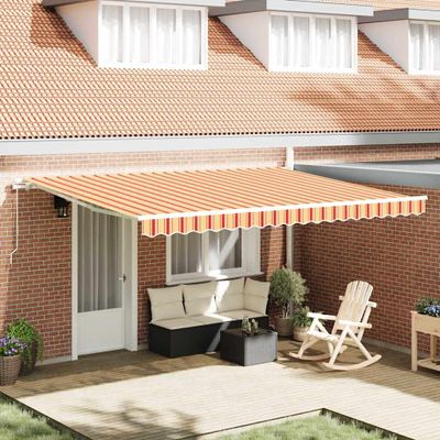 vidaXL Sklopná markíza 450 × 300 cm Polyester a hliník