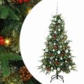 vidaXL Umelý Sklápací Vianočný Stromček Zelená 150 cm PE a PVC