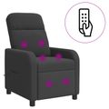 vidaXL Masážne relaxačné kreslo Tmavosivá Bouclé