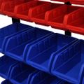 Modro-červený garážový organizér na náradie