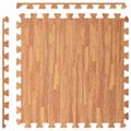 vidaXL Podložka puzzle štruktúra dreva 6 ks 2,16㎡ EVA pena