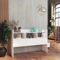 vidaXL Komoda, lesklá biela 105x30x70 cm, kompozitné drevo