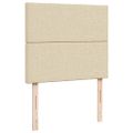 vidaXL Boxspring posteľ s matracom krémová 120x190 cm látka