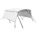 vidaXL Strieška Bimini s 4 oblúkmi a stenami 243x(185-198)x137 cm