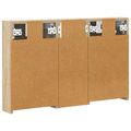 vidaXL Set kabinetov do kúpeľne 3 ks 80 x 10,5 x 50 cm